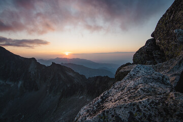 time in moutains. hiking. 