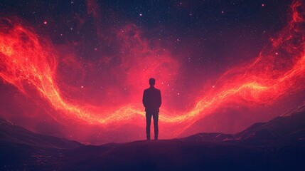 Fototapeta premium Mystical Journey Through Cosmic Fantasy