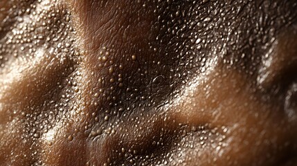 Fototapeta premium Detailed close-up view of textured natural surface displaying intricate patterns and lines under soft lighting in a studio environment