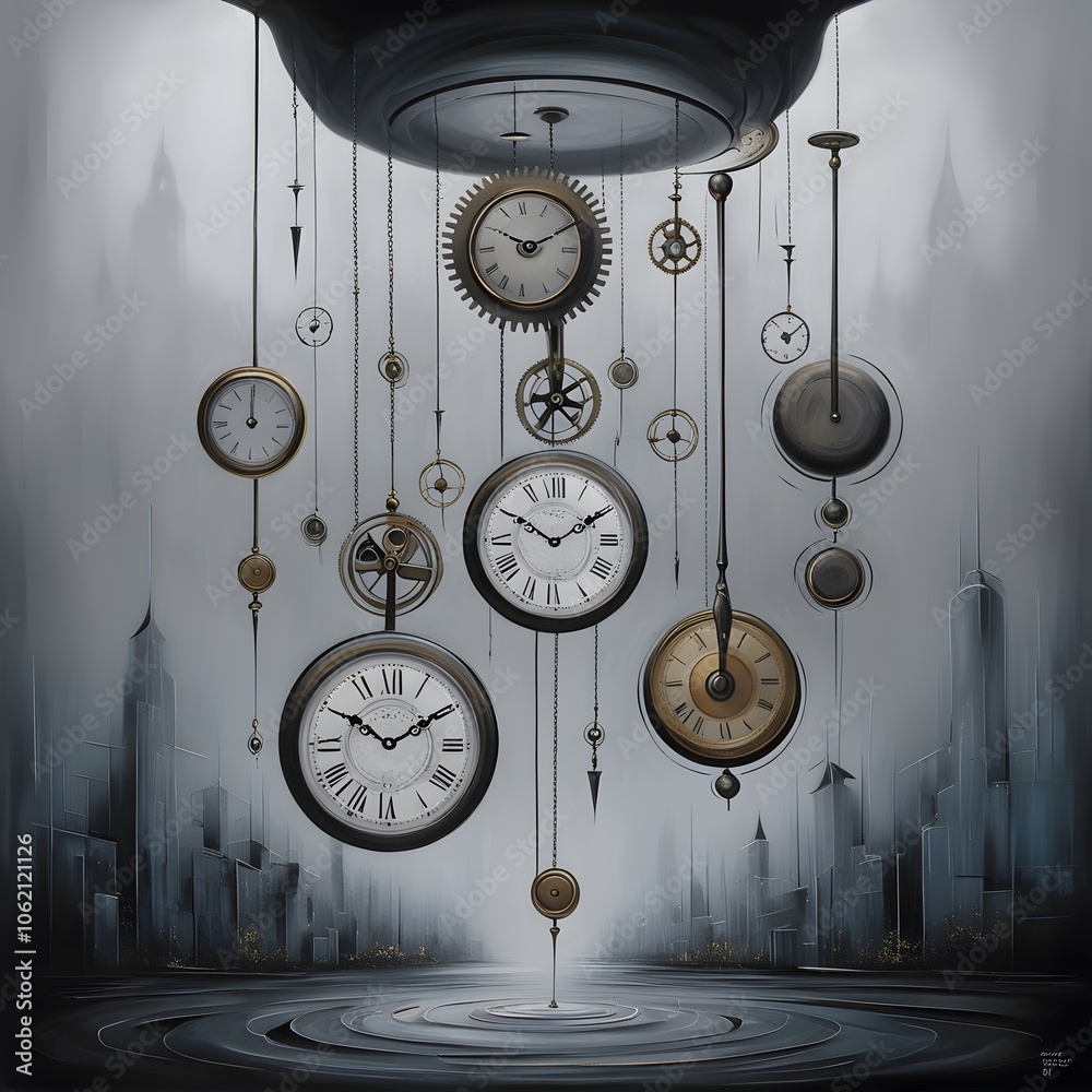 Aufkleber A Calming Static Transition Through Timelessness to Create a Relaxing Atmosphere in Digital Art Projects