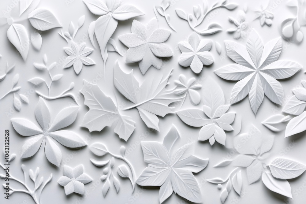 Poster Minimalist line art of frost patterns on glass, capturing the delicate and intricate look of winterâ€™s icy touch in a simple style, symbolizing elegance and clarity