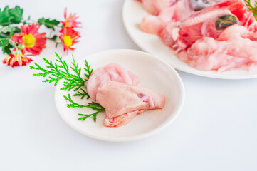 あんこうの肝と身