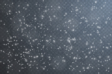 White dust light. Bokeh light glow lights background effect. Christmas background of sparkling dust Christmas glowing light bokeh light confetti lights and glitter texture overlay for your design.