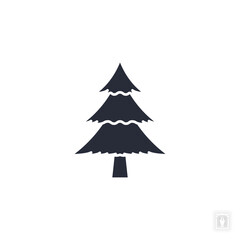 Obraz premium Christmas tree icon. Christmas tree Symbol sign for mobile concept and web design. Vector icon, Logo illustration, Vector graphics