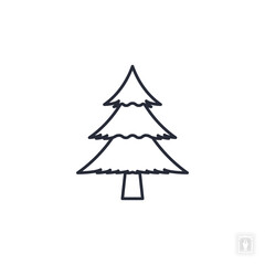 Christmas tree icon. Christmas tree Symbol sign for mobile concept and web design. Vector icon, Logo illustration, Vector graphics