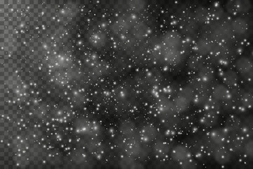 White dust light. Bokeh light glow lights background effect. Christmas background of sparkling dust Christmas glowing light bokeh light confetti lights and glitter texture overlay for your design.