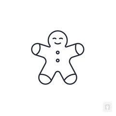 Gingerbread icon. Gingerbread Symbol sign for mobile concept and web design. Vector icon, Logo illustration, Vector graphics