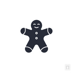Gingerbread icon. Gingerbread Symbol sign for mobile concept and web design. Vector icon, Logo illustration, Vector graphics