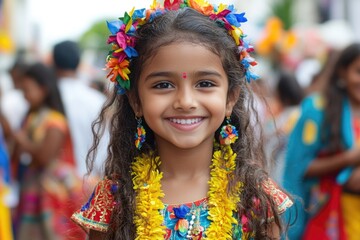 Fototapeta premium Patriotic celebration, sri lanka national day festivities honoring cultural roots, featuring joyous gatherings, national symbols, lively displays reflecting strong sense of identity.