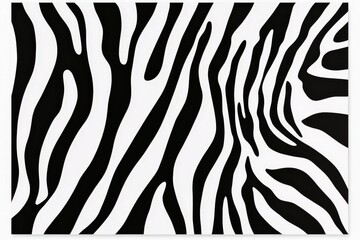 High contrast abstract black and white zebra print pattern with bold irregular stripes creating a wild animal skin texture effect