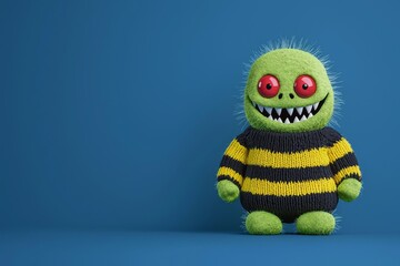 It is a science fiction little green alien with the features of a child.