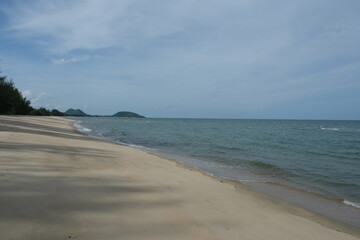 Sandy beach and sea for background