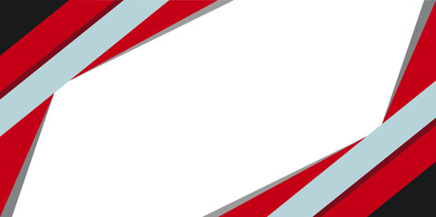 Banner background design red and white.