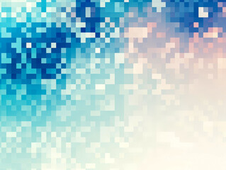 Modern Pixel Gradient Background with Blue and Peach Shades for Digital Design Aesthetics