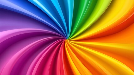 Fototapeta premium Rainbow color swirl creating vibrant and dynamic background