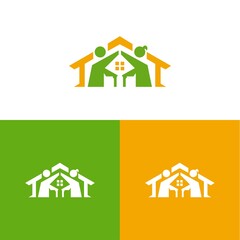 people house vector logo icon design