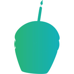 Happy birthday single vector icon