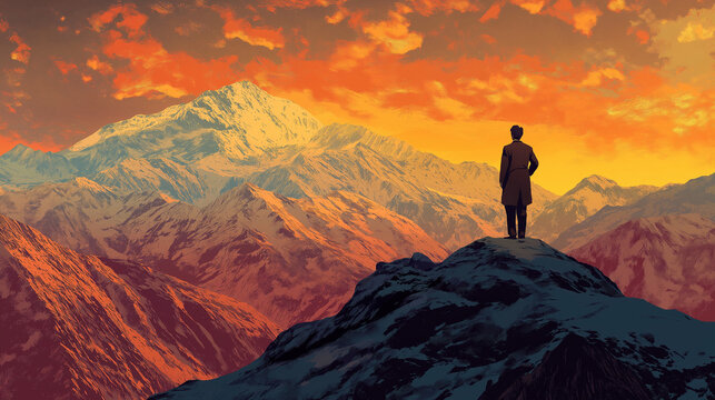 Illustrated timeline of Iqbal�s life and achievements, Iqbal Day, poster,