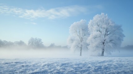 Obraz premium Frosted Red Berries in a Winter Wonderland: A Serene Close-Up Capturing Nature's Icy Beauty winter