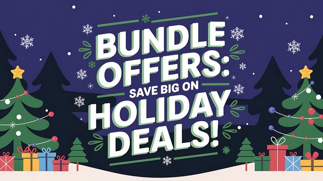 Festive Christmas Tree Holiday Bundle Deals Advertisement
