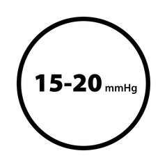 Class 1 Moderate Compression. Icons Included: Circulatory Support, Vascular Health, Mild Therapeutic Relief
