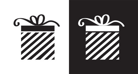 gift box with ribbon icon Generative AI