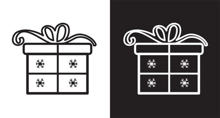 gift box with ribbon icon Generative AI