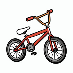 sport bmx illustrator vector on white background