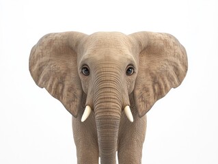 Naklejka premium elephant isolated on white