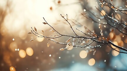Frosted Red Berries in a Winter Wonderland: A Serene Close-Up Capturing Nature's Icy Beauty winter
