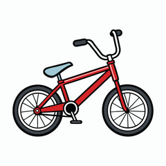 Fototapeta premium sport bmx illustrator vector on white background