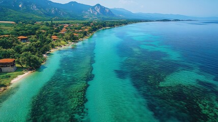 Ancient river valleys submerged under rising sea levels villages forests disappearing beneath the expanding Black Sea waters