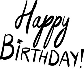 Happy Birthday party hand drawn doodle.