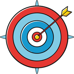 target vector on white background