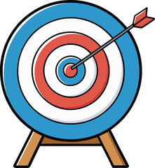 target vector on white background