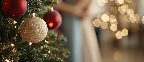 Personalized tree toppers, classic style, loving emotion, family gathering background