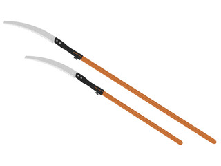 Saw on a white background.