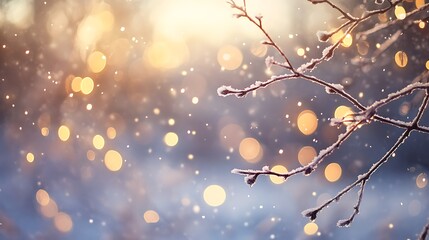 Frosted Red Berries in a Winter Wonderland: A Serene Close-Up Capturing Nature's Icy Beauty winter