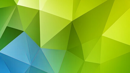 Obraz premium Bright Geometric Pattern With Shades of Green and Blue Creating a Vibrant Abstract Design