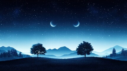 A panoramic view of a clear night sky filled with countless stars, showcasing the vastness and beauty of the cosmos.