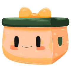 Christmas art painted with brush chalk