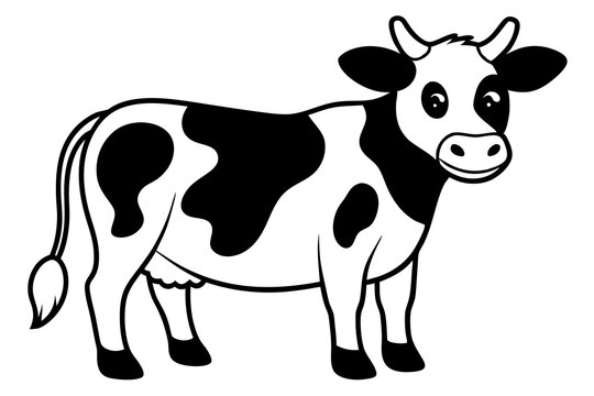 recommend clip art: cute cow cartoon.