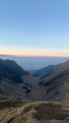 Fototapeta premium sunset over the mountains