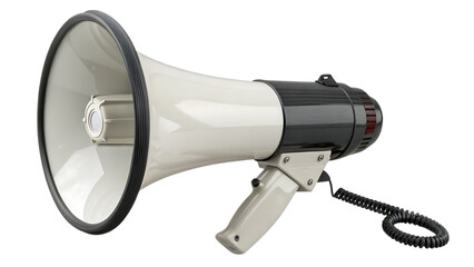 megaphone 3d model isolated on white background.AI GENERATED