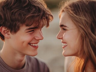 Fototapeta premium portrait of couple