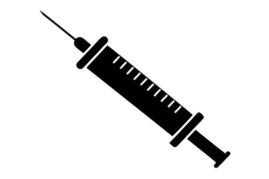 recommend clip art: medical syringe vector icon silhouette. Vaccine or injection icon. Syringe with needle, vector illustration isolated on transparent background,Syringe, injection silhouette icon vector, Syringe .