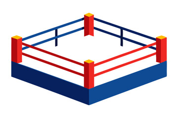 Boxing Ring | isolated vector illustration on white background