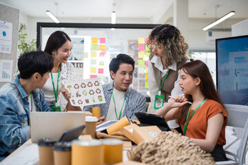 Asian business leaders meet to strategize on implementing sustainable practices, focusing on reuse,...