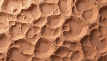 Textured clay surface with organic shapes and earthy tones for artistic and pottery applications