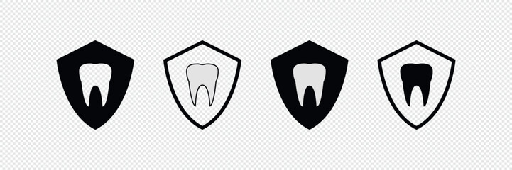 Tooth. Teeth. Line icons set. Dentist. Dental clinic logo. Clean teeth.
